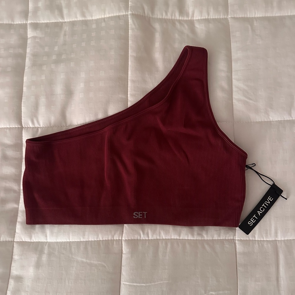 SET Active One Shoulder Bra NWT